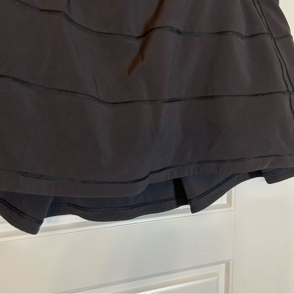 LULULEMON PACE RIVAL SKIRT IN BLACK MID RISE SIZE 6 REGULAR 13 INCH - Picture 11 of 14